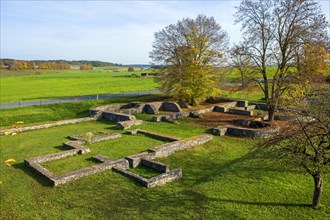 Roman fort Albusina, Eining, Neustadt, Lower Bavaria, Bavaria, Germany, Europe