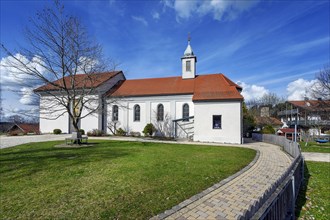Former monastery church Mater Salvatoris, Boerwang, Allgaeu, Swabia, Bavaria, Germany, Europe