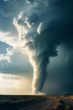 Tornado represent severe weather phenomena, AI generated