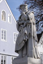 Monument to Johann Turmayr, called Aventinus, (1477-1534), Aventinusplatz, Abensberg, Lower