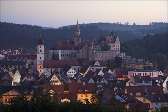 City of Sigmaringen during the blue hour
