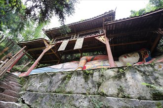 Liujiang water village, travel, guanyin temple, sichuan, china