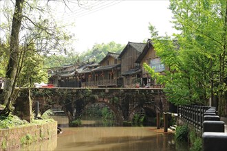 Shangli old village, travel, sichuan, china
