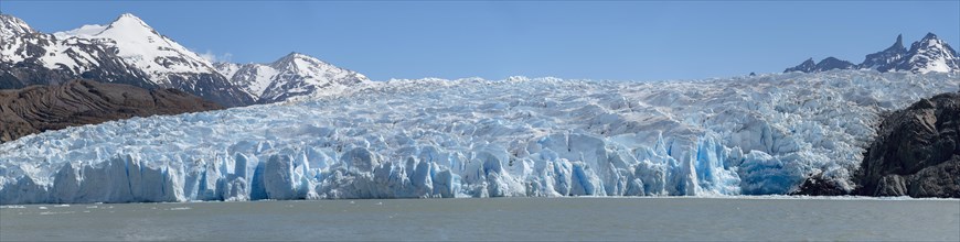 Panorama, Glacier, Lago Grey, Torres del Paine National Park, Parque Nacional Torres del Paine,