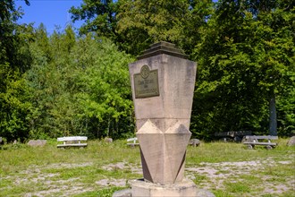 Memorial on the Pollasch near Heigenbruecken, Spessart, Lower Franconia, Franconia, Bavaria,