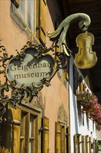 Violin making museum, Mittenwald, Werdenfelser Land, Upper Bavaria, Bavaria, Germany, Europe
