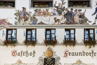 Lueftlmalerei, Garmisch-Partenkirchen, Werdenfelser Land, Upper Bavaria, Bavaria, Germany, Europe