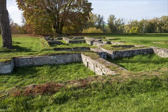 Roman fort Albusina, Eining, Neustadt, Lower Bavaria, Bavaria, Germany, Europe