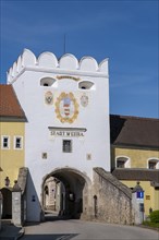 City gate, Weitra, Waldviertel, Lower Austria, Austria, Europe
