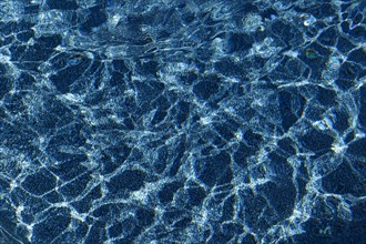 Water, reflection pattern in a swimming pool, Province of Quebec, Canada, North America