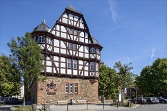New castle, half-timbered building, Gothic palace then Renaissance castle, Justus Liebig University