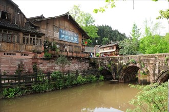Shangli old village, travel, sichuan, china