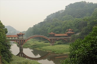 Leshan bridge, travel, sichuan, china
