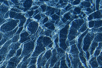 Water, reflection pattern in a swimming pool, Province of Quebec, Canada, North America