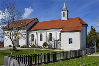 Former monastery church Mater Salvatoris, Boerwang, Allgaeu, Swabia, Bavaria, Germany, Europe
