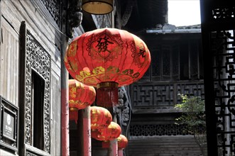 Red lantern, lamp, china
