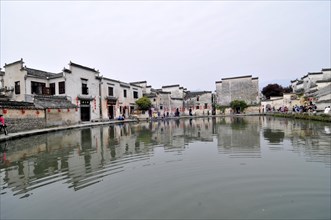 Old village on the lake, china