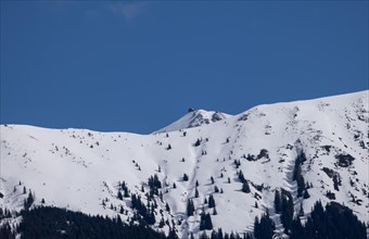 Panorama, winter, hut, pinzgau