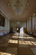 Interior view, Great Hall of the Prelature, Benedictine Monastery Rajhrad, Loucka, Rajhrad,