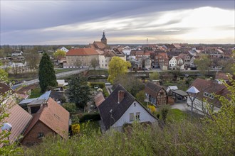 View of the town island, Havelberg, Saxony-Anhalt, Germany, Europe