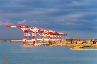Container Port and Terminal, Barcelona, Spain, Europe