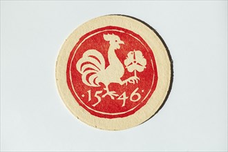 Old beer mat from the Gilde brewery, Germany, Europe