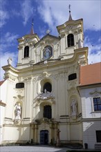 Abbey church, Benedictine monastery Rajhrad, Loucka, Rajhrad, Jihomoravsky kraj, Czech Republic,