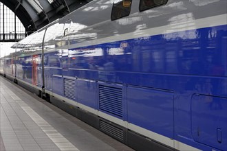 TGV at Marseille-Saint-Charles station, Marseille, train at platform waiting for departure, modern