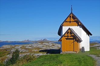 Petter-Dass Chapel Traena, Lovunden, Helgeland Coast, Norway, Europe