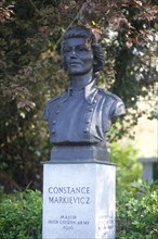 A statue of Constance Markievicz, the Irish Republican leader and member of the Irish Citizen Army,