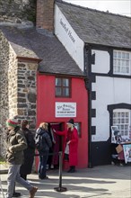 People, smallest house in Great Britain, Conwy, Wales, Great Britain