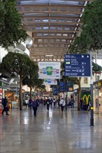 Marseille-Saint-Charles railway station, Marseille, Lively interior of a railway station with shops