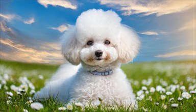Ai generated, animals, mammals, dog, domestic dogs (Canis lupus familiaris), white, white