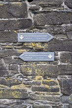 Signpost, Castle, Conwy, Wales, Great Britain
