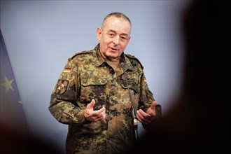 General Carsten Breuer, Inspector General of the Bundeswehr, at a press conference on the