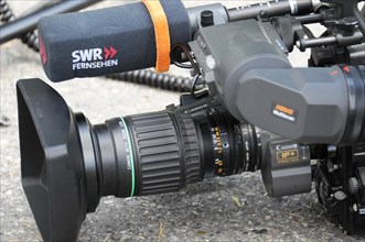 Professional television camera with SWR microphone set up for a recording, SOLITUDE REVIVAL 2011,