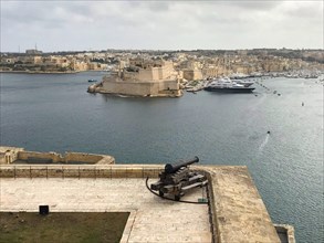 City walls and defences in Malta, Mediterranean Sea, Republic of Malta