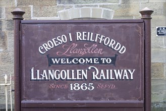 Shield of the Llangollen Railway, LLangollen, Wales, Great Britain