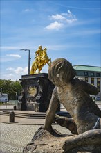 Golden Horseman, equestrian statue of the Saxon Elector and King of Poland, Augustus the Strong at
