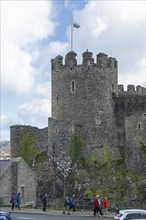 People, Castle, Conwy, Wales, Great Britain