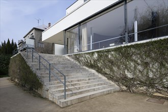 Staircase, terrace, Villa Tugendhat (architect Ludwig Mies van der Rohe, UNESCO World Heritage