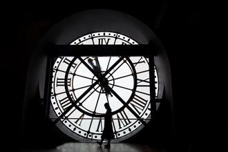 Paris, view, interior museum, clock, france