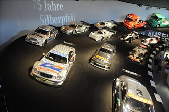 Museum, Mercedes-Benz Museum, Stuttgart, 75 years of motorsport history in a Mercedes-Benz