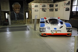 Deutsches Automuseum Langenburg, A white Joest racing car with Shell advertising in an automotive