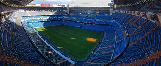 Football stadium Estadio Santiago Bernabeu, Real Madrid, Madrid, Spain, Europe