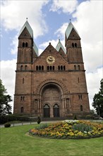 Church of the Redeemer, start of construction 1903, Bad Homburg v. d. Hoehe, Hesse, Front view of a
