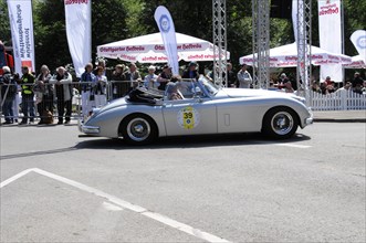 A classic convertible takes part in a classic car race, SOLITUDE REVIVAL 2011, Stuttgart,