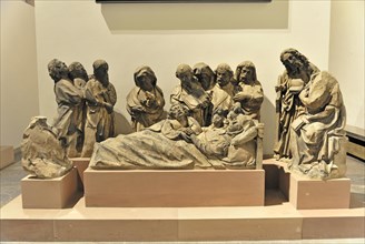 St Kilian's Cathedral, St Kilian's Cathedral, Wuerzburg, A wood-carved sculpture group shows a