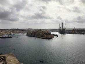 Harbour facilities in Malta, Mediterranean Sea, Republic of Malta