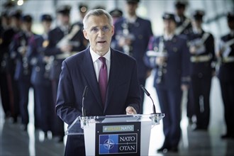 Jens Stoltenberg, Secretary General of the North Atlantic Council, photographed during the ceremony
